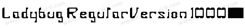 Ladybug RegularVersion 1000字体转换